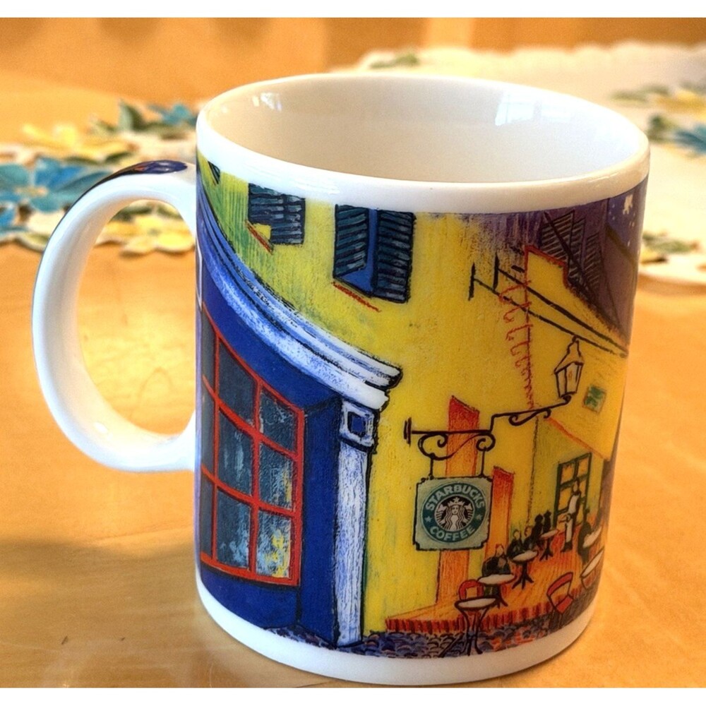Starbucks Coffee Mug Vincent Van Gogh The Café Terrace D Burrows by Chaleur
